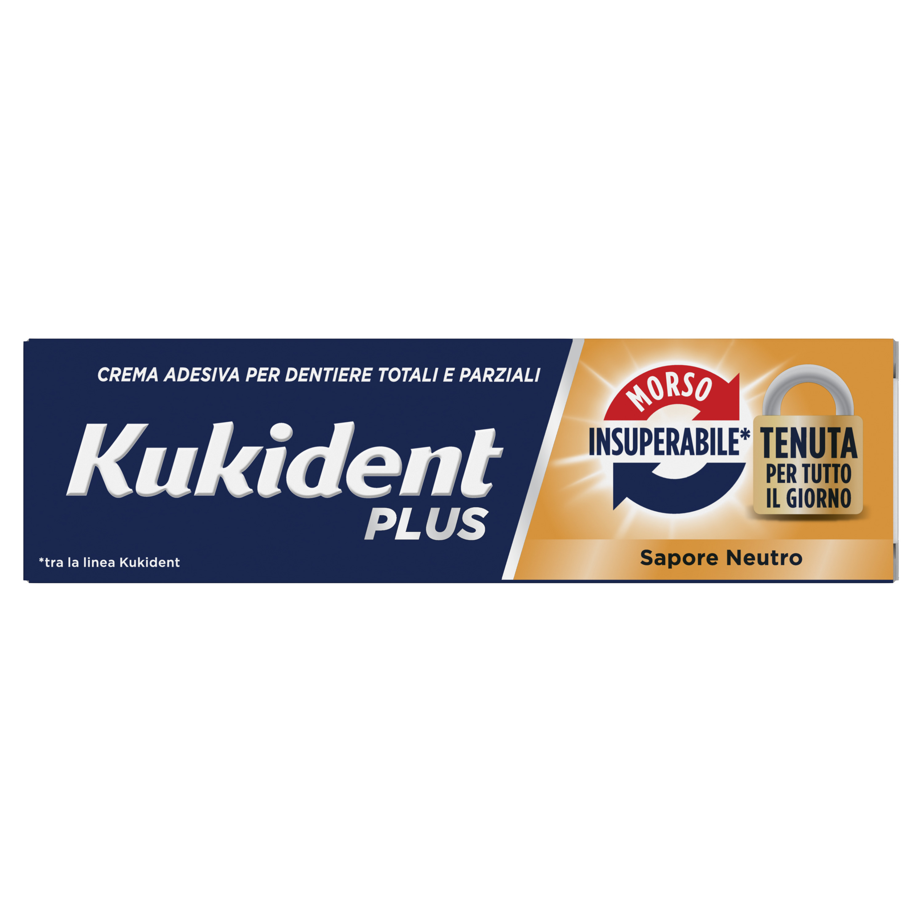 Kukident Plus Doppia Azione Crema Adesiva Protesi Dentali 40g