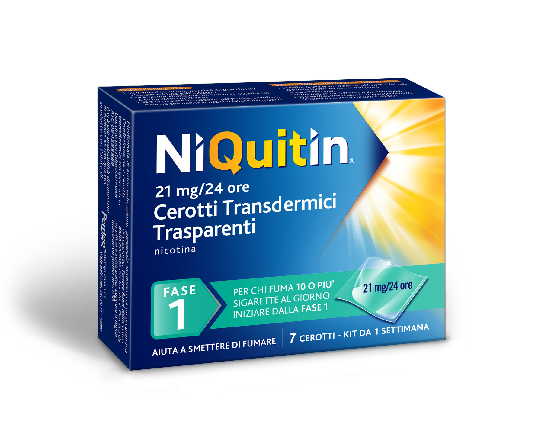 NIQUITIN*7 Cer.Transd.21mg/24H