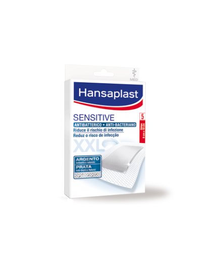 Hansaplast Sensitive Cerotto Antibatterico 50 x 75 cm 5 Pezzi