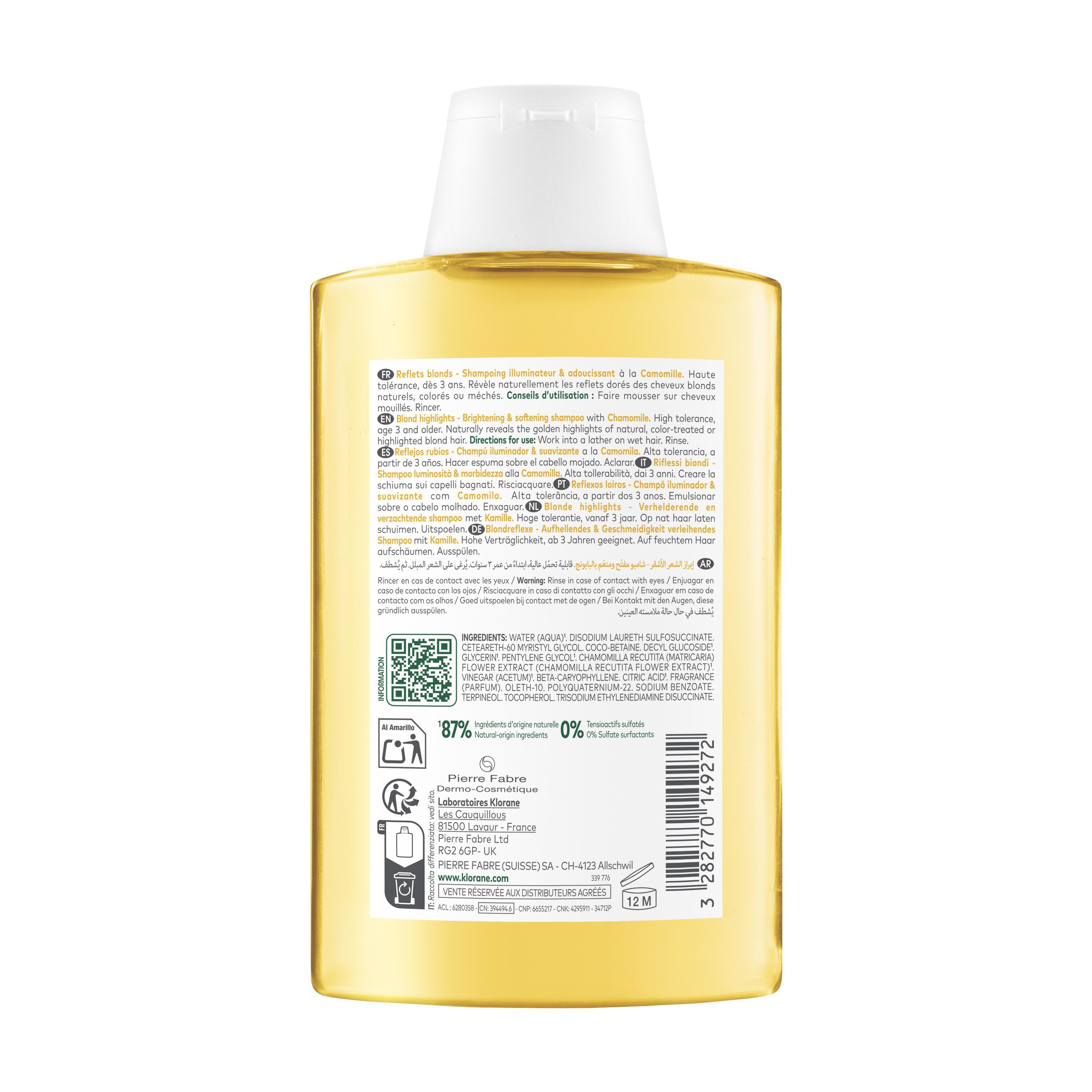 Klorane - Riflessi Biondi Shampoo Alla Camomilla Illuminante 200 ml