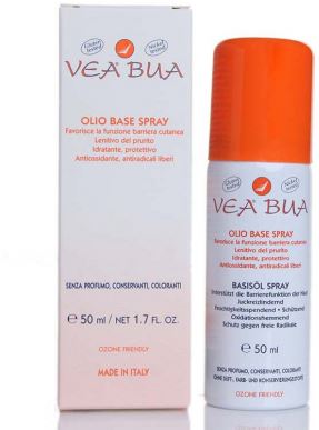 Vea Bua - Olio Base Spray - Azione lenitiva, protettiva ed idratante - 50 ml