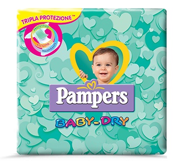 Pampers Baby Dry Midi Pannolini Tripla Azione 20 Pezzi 4-9 Kg Misura 3