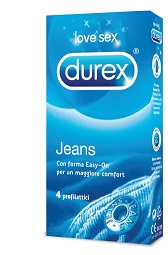 Durex Jeans Preservativi Con Forma Easy-on 4 Pezzi