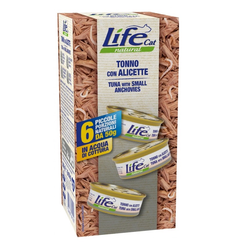 LIFEPETCARE LIFE GATTO NATURAL TONNO ALICETTE 6x50GR (lattina) MULTIPACK