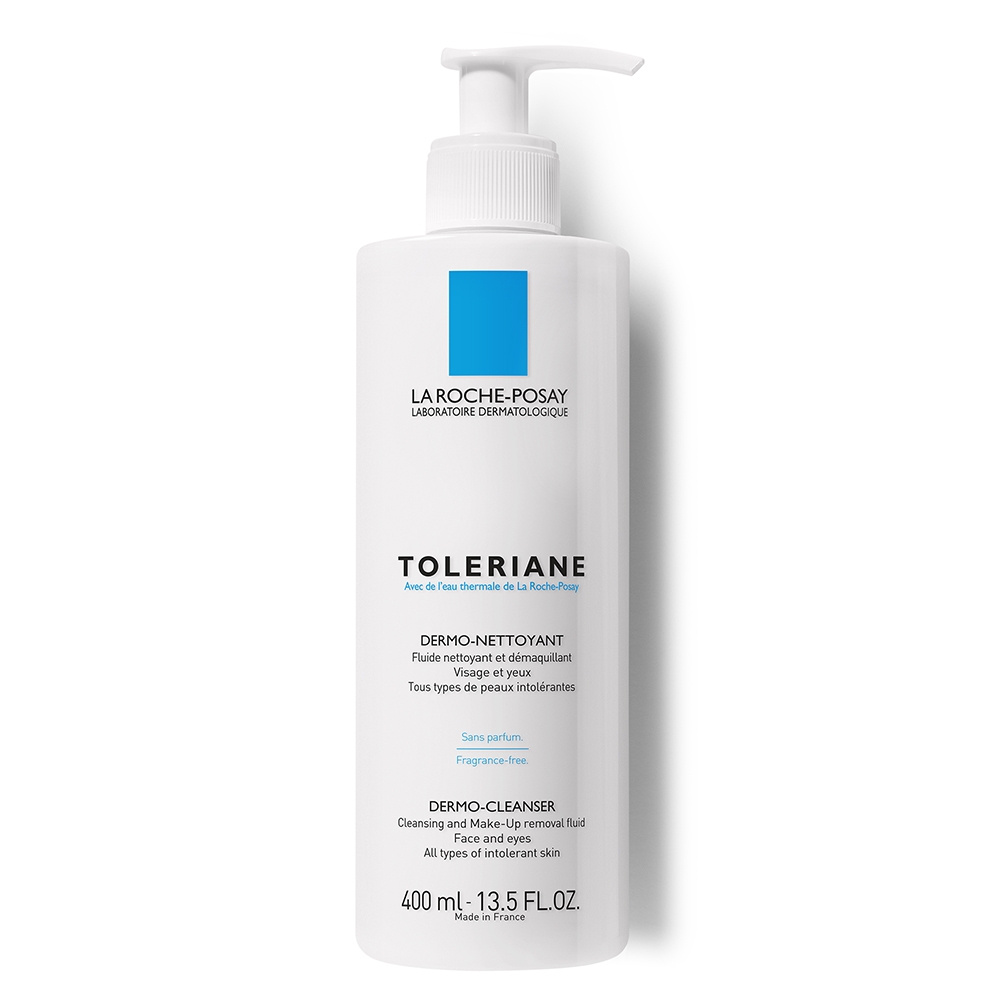 La Roche-Posay Toleriane Dermo Detergente 400 ml. Detergente viso e struccante per la pelle sensibile, secca e intollerante.