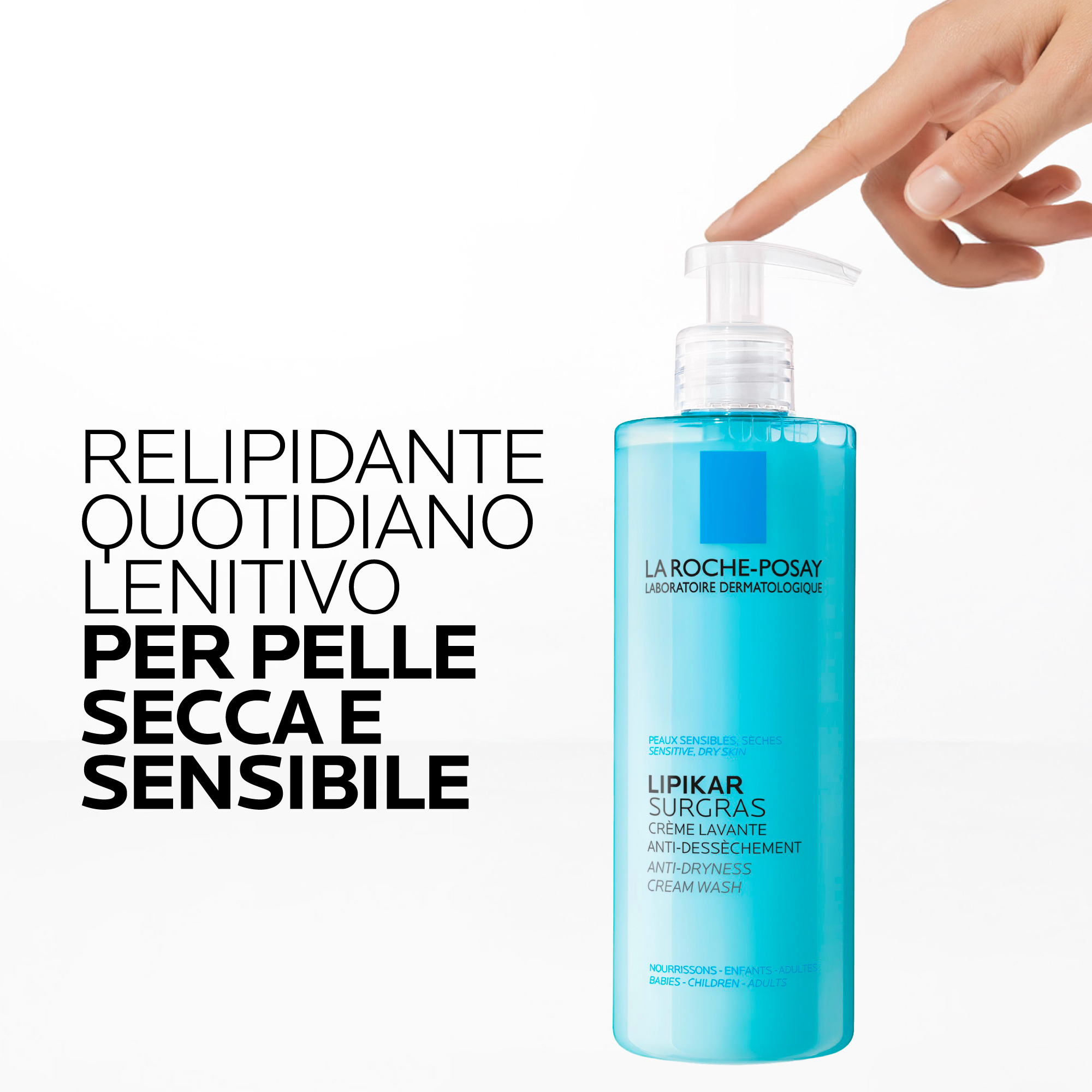 La Roche-Posay Lipikar - Surgras Doccia-Crema Detergente Relipidante Anti-Secchezza 400 ml