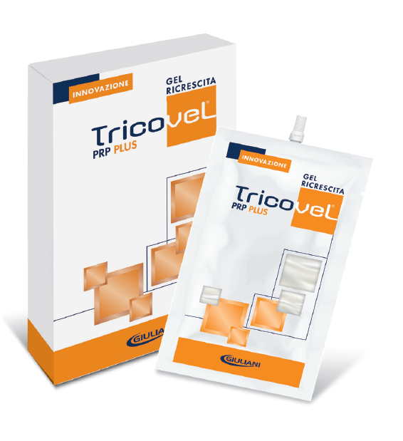TricoveL PRP Plus - Gel per la ricrescita dei capelli - 2 bustine da 15 ml