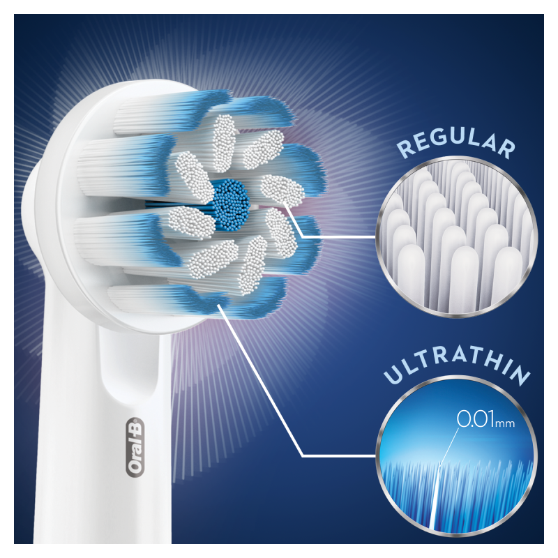 Oral-B Sensitive Clean Testine Di Ricambio, Confezione Da 5 Pezzi