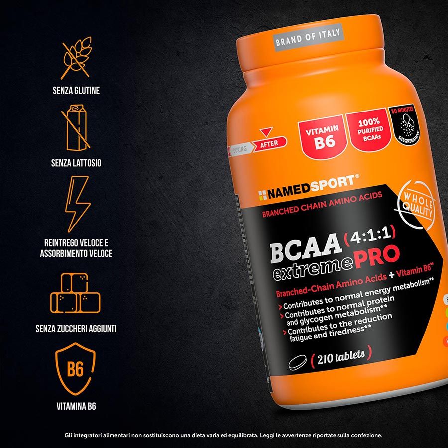 Named Sport BCAA 4:1:1 ExtremePro 210 Compresse - Integratore Di Aminoacidi