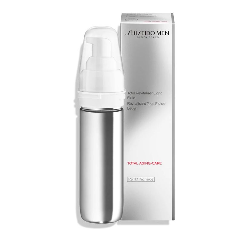Shiseido - Men Total Revitalizer Light Fluid - Lozione Viso Idratante Antirughe 70 ml - Refill
