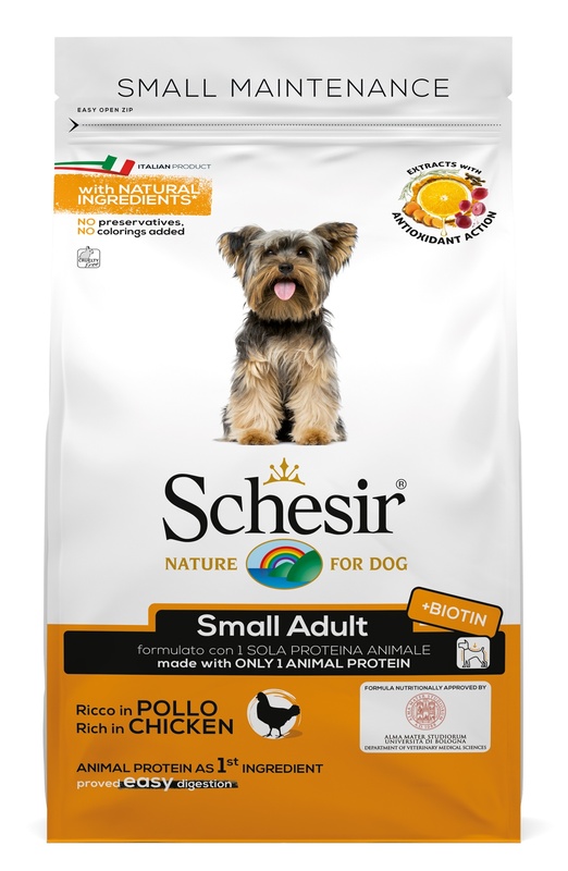 SCHESIR DOG MANT POLLO S 800G