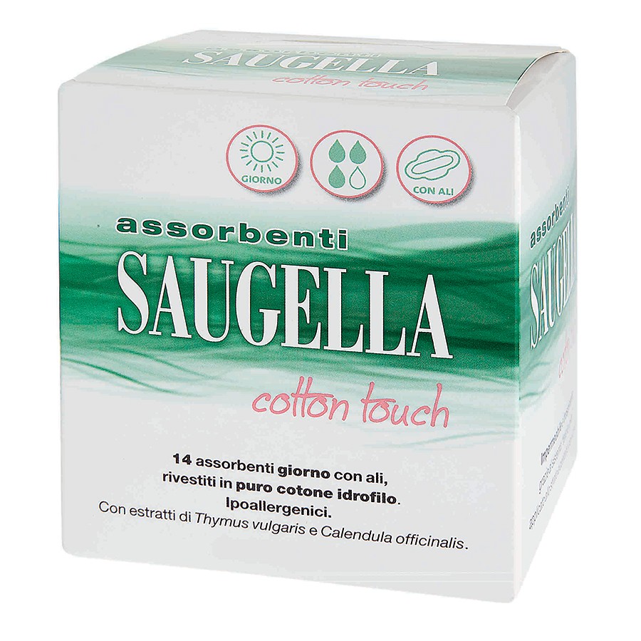 Saugella Cotton Touch - 14 assorbenti giorno con ali