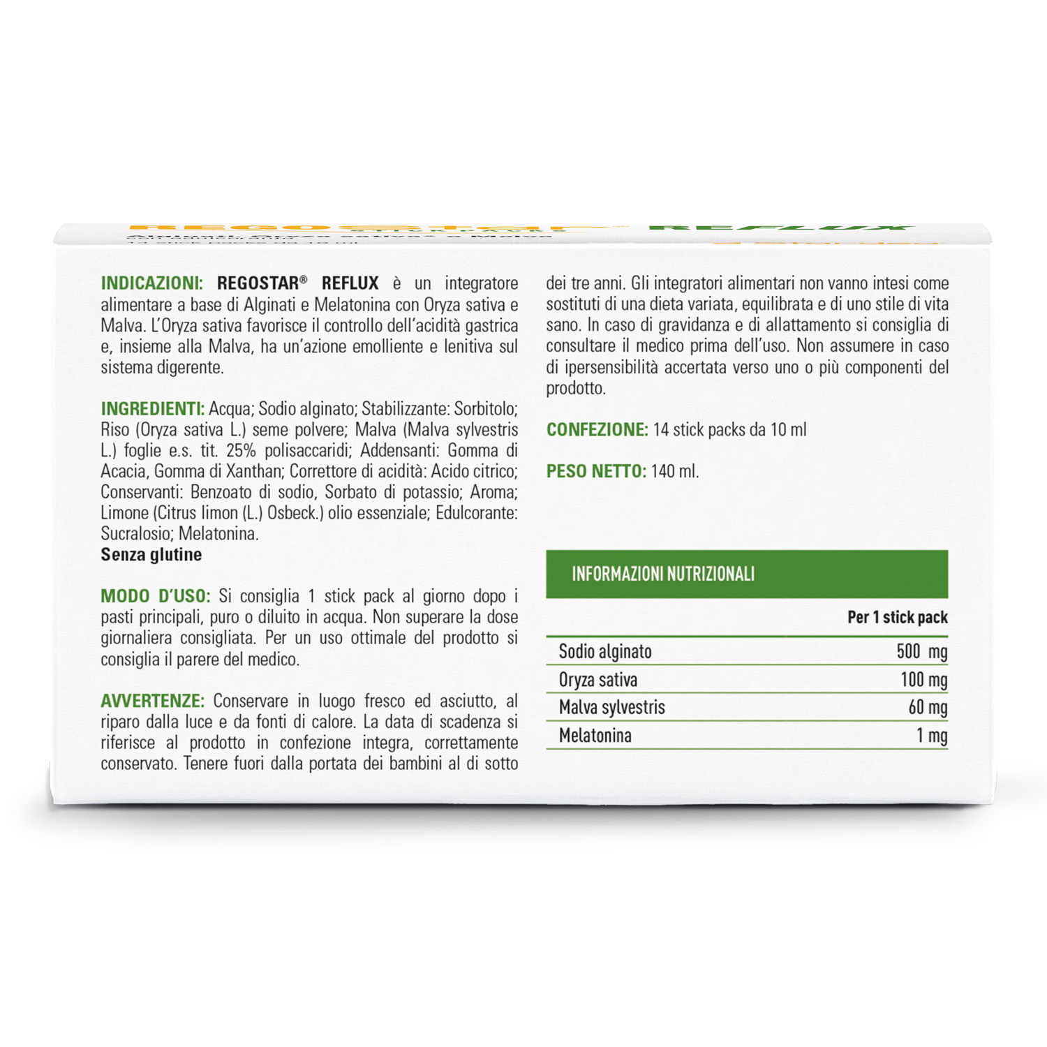 REGOSTAR Reflux 14 Stick Pack