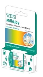 Teva Mill E Joy Integratore Alimentare lattasi 20 Compresse Masticabili digestione del lattosio