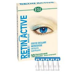 Esi Retin Active gocce oculari monodose idratante e lubrificanti 10 flaconcini sterili