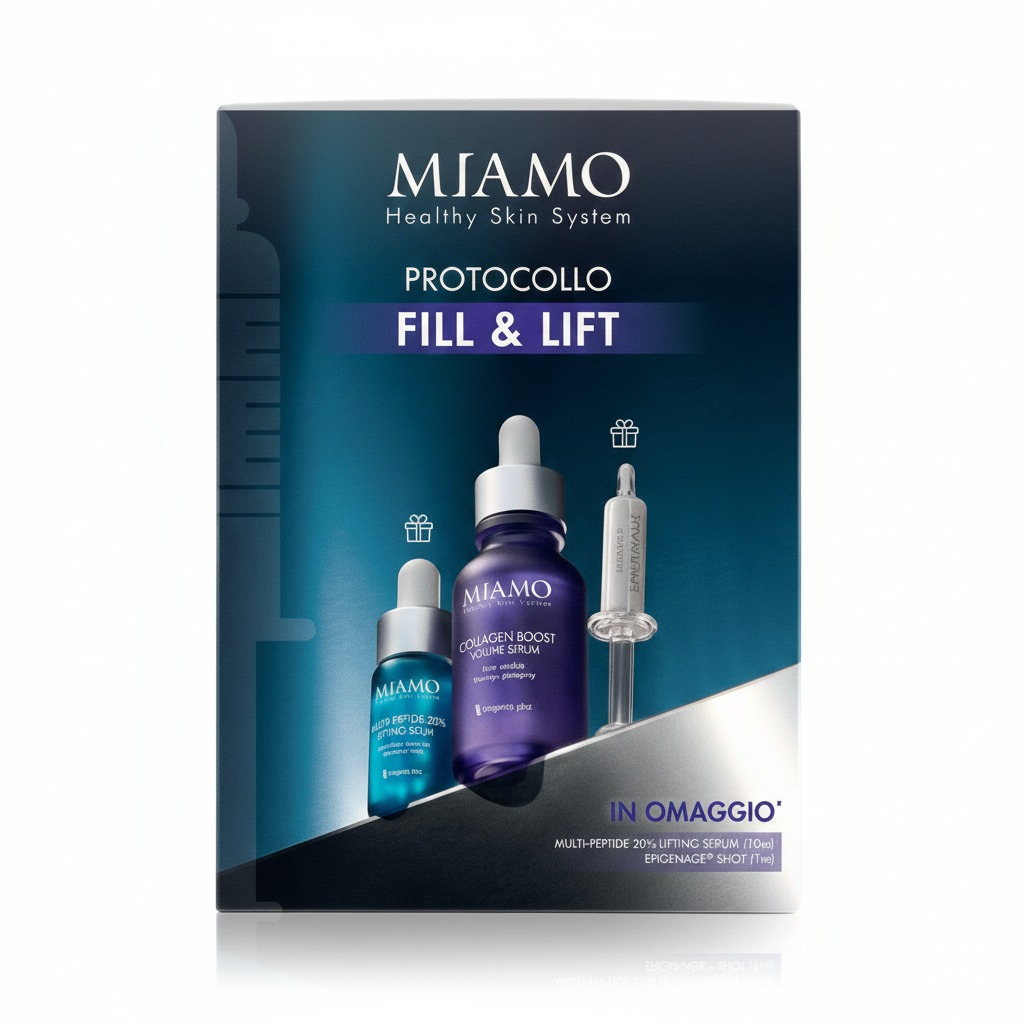 Miamo Protocollo Fill&Lift per Rughe di Tono Con Siero anti-rughe 30 ml + in Regalo Siero Tensore 10 ml e Siero ad Azione Booster 1 ml