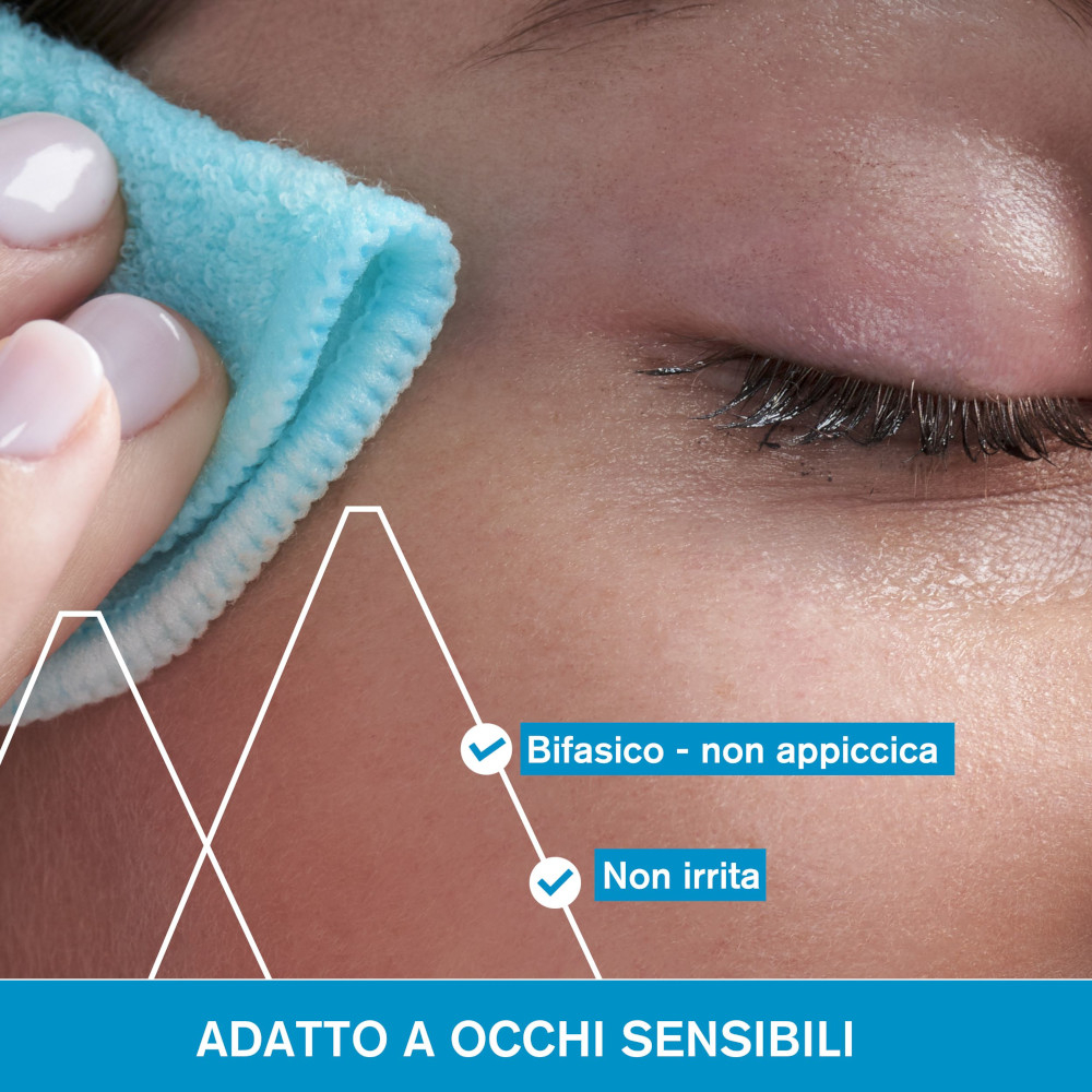 URIAGE DEMAQUILLANT STRUCCANTE OCCHI WATERPROOF per rimuove delicatamente il trucco anche resistente all'acqua lasciando la pelle morbida e non appiccicosa 100 ML