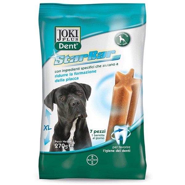 Bayer Joki Dent Star Bar per favorire l'igiene orale dei cani di taglia XL 270g