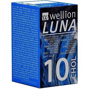WELLION LUNA CHOLES STRIPS 10 strisce reattive controllo colesterolo