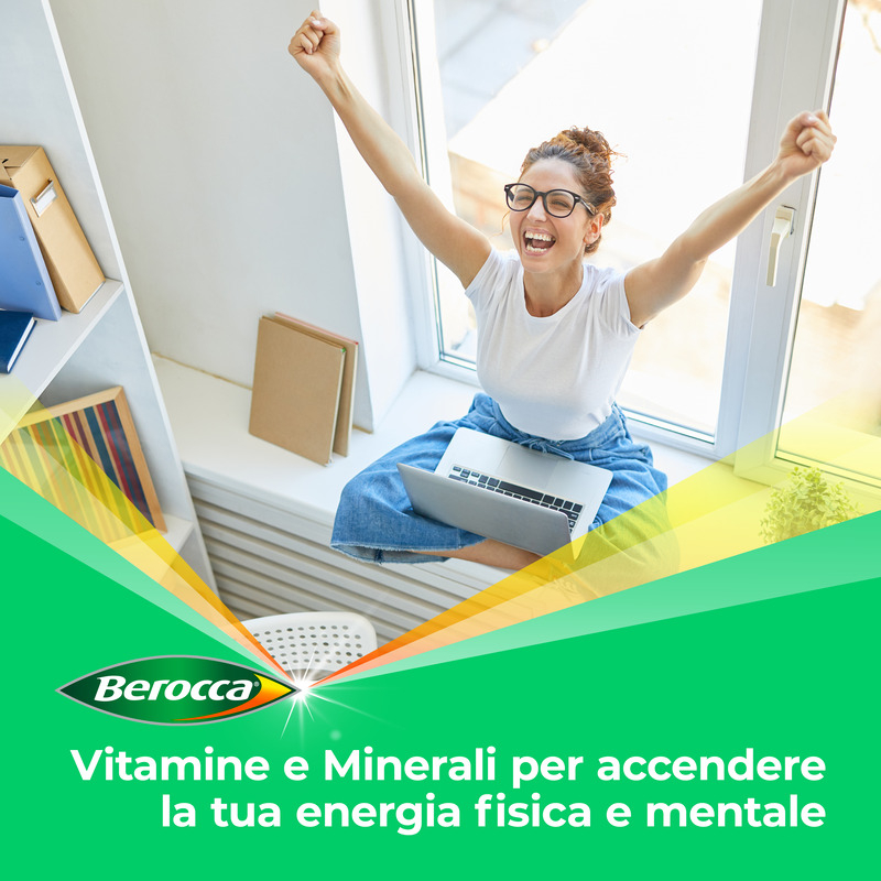 Berocca Plus, Integratore Alimentare, contro Stanchezza Fisica e Mentale, con Vitamine B, Vitamina C, Calcio, Magnesio e Zinco, Gusto Arancia, 15 Compresse Effervescenti