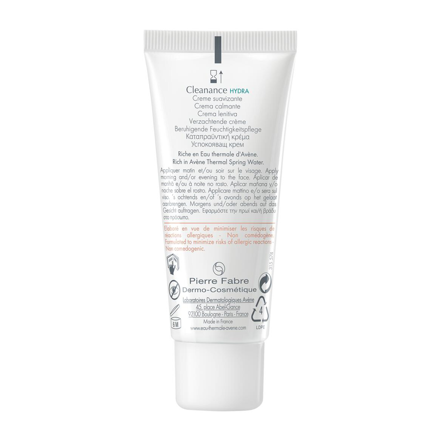 Avène Cleanance Hydra - Crema Lenitiva Per Pelle Secca A Tendenza Acneica 40 ml 