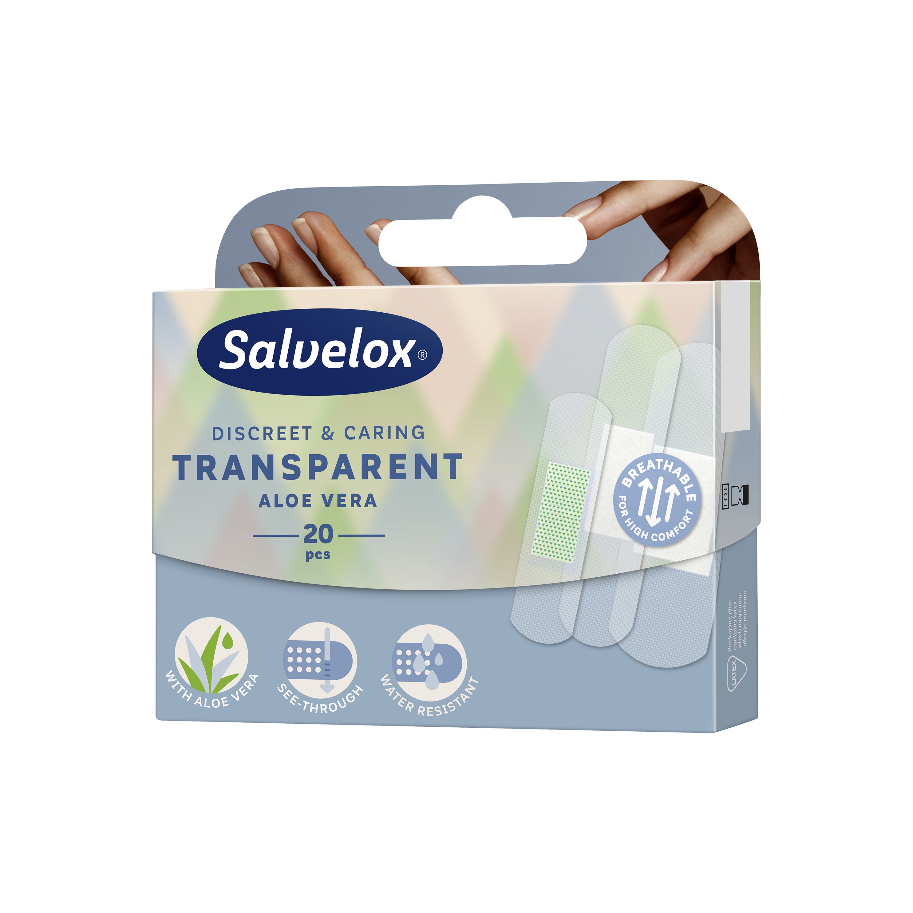Salvelox Transparent Aloe Vera Cerotti assortiti 20 Pezzi