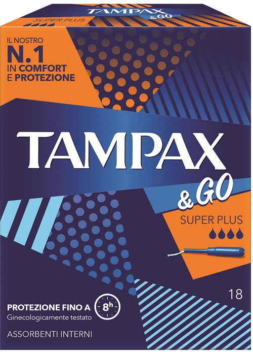 TAMPAX&GO Super Plus 18pz