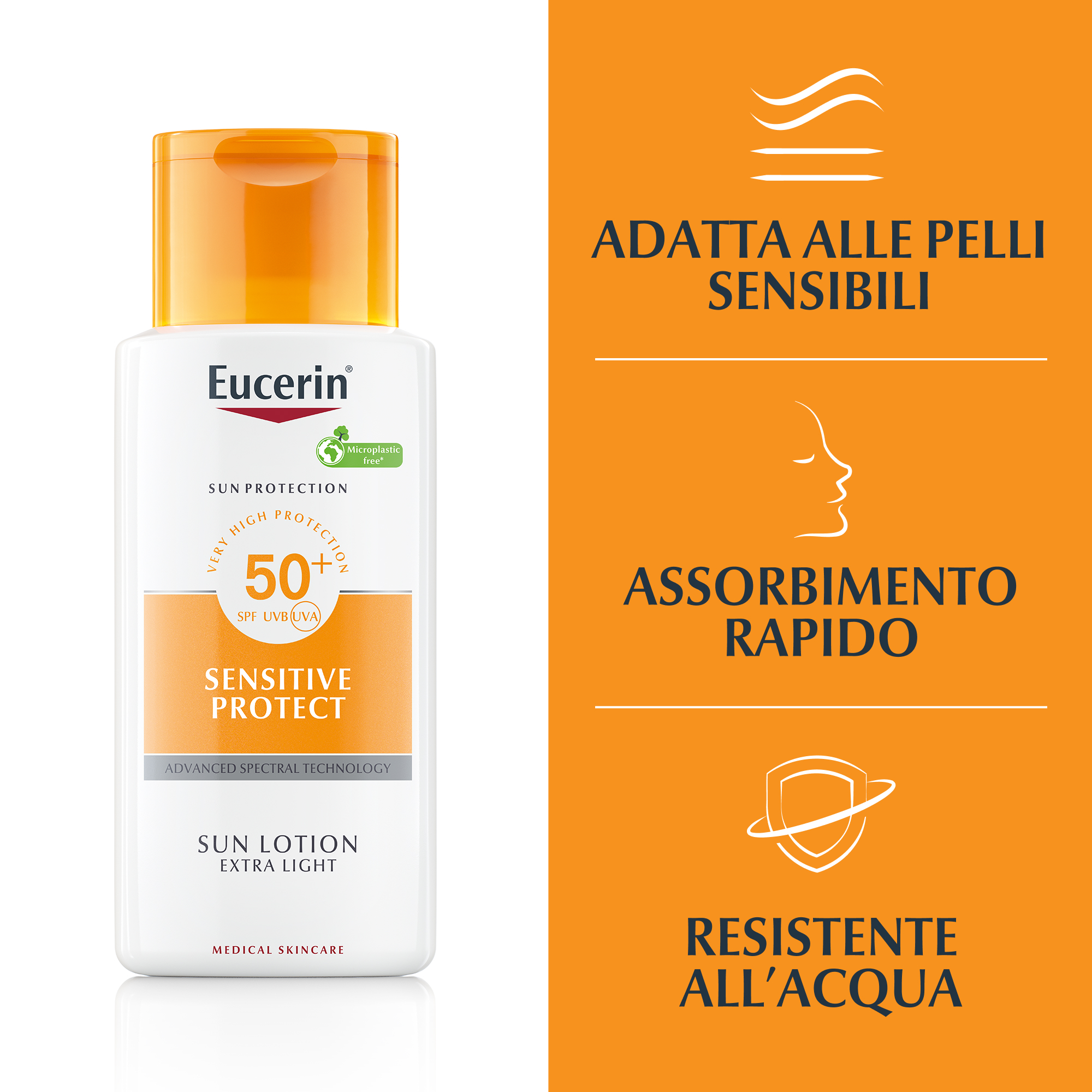 Eucerin Sun Lozione Solare Corpo Extra Leggera SPF50 150mL