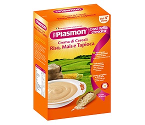 Plasmon Cereali Crema di Riso Mais e Tapioca 230 g