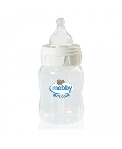 Mebby Biberon Step 1+2 AntiColica Tettarella In Silicone 300 ml