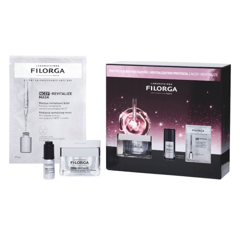 Filorga NCEF-Revitalize - Cofanetto Rivitalizzante Crema 50ml + Siero 5ml + Maschera in Tessuto 20ml