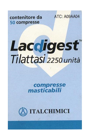 Lacdigest - 50 Compresse masticabili - 2250 unità/compressa
