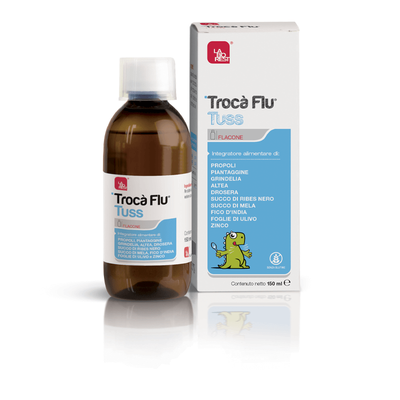 Trocà Flu Tuss benessere naso e gola sciroppo bambini 150 ml