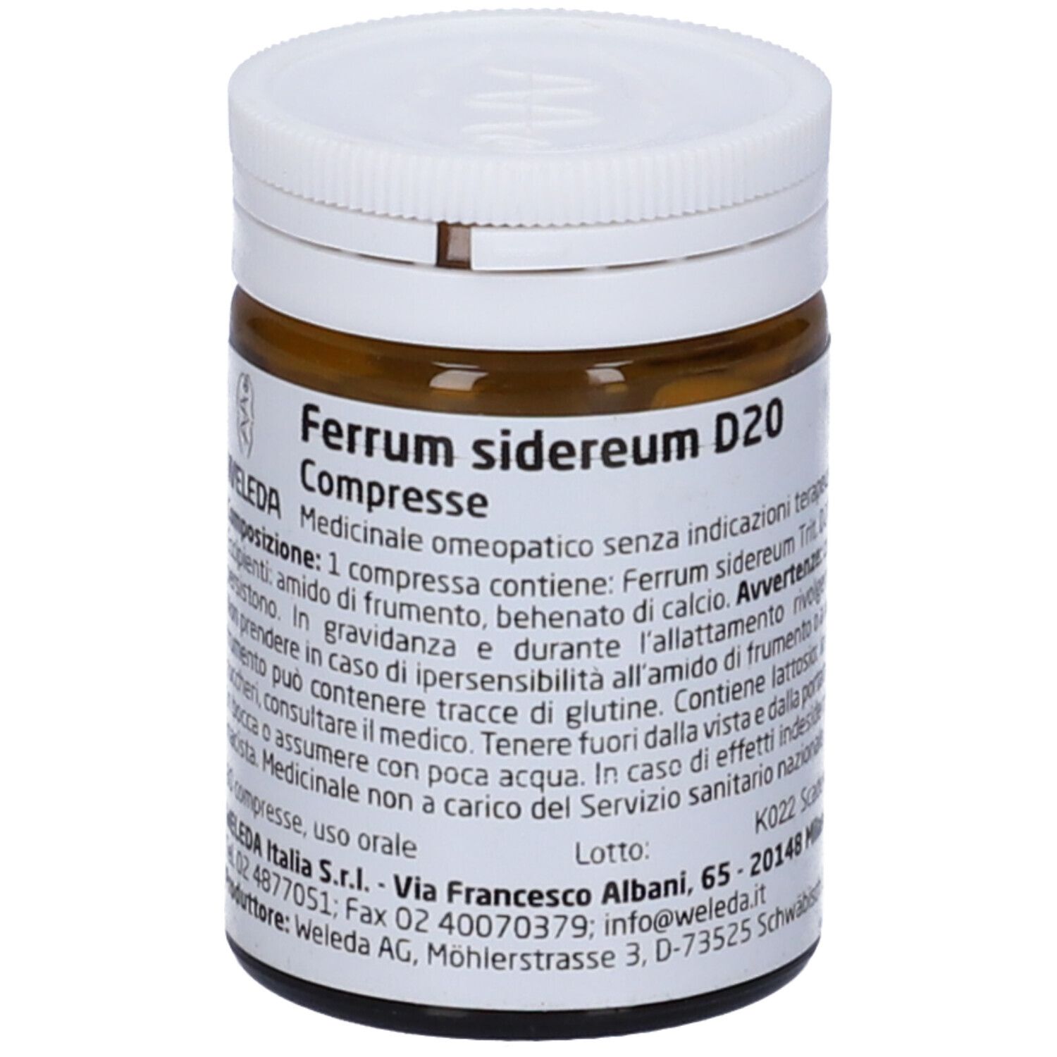 Weleda Ferrum Sidereum D20 Medicinale Omeopatico 80 Compresse