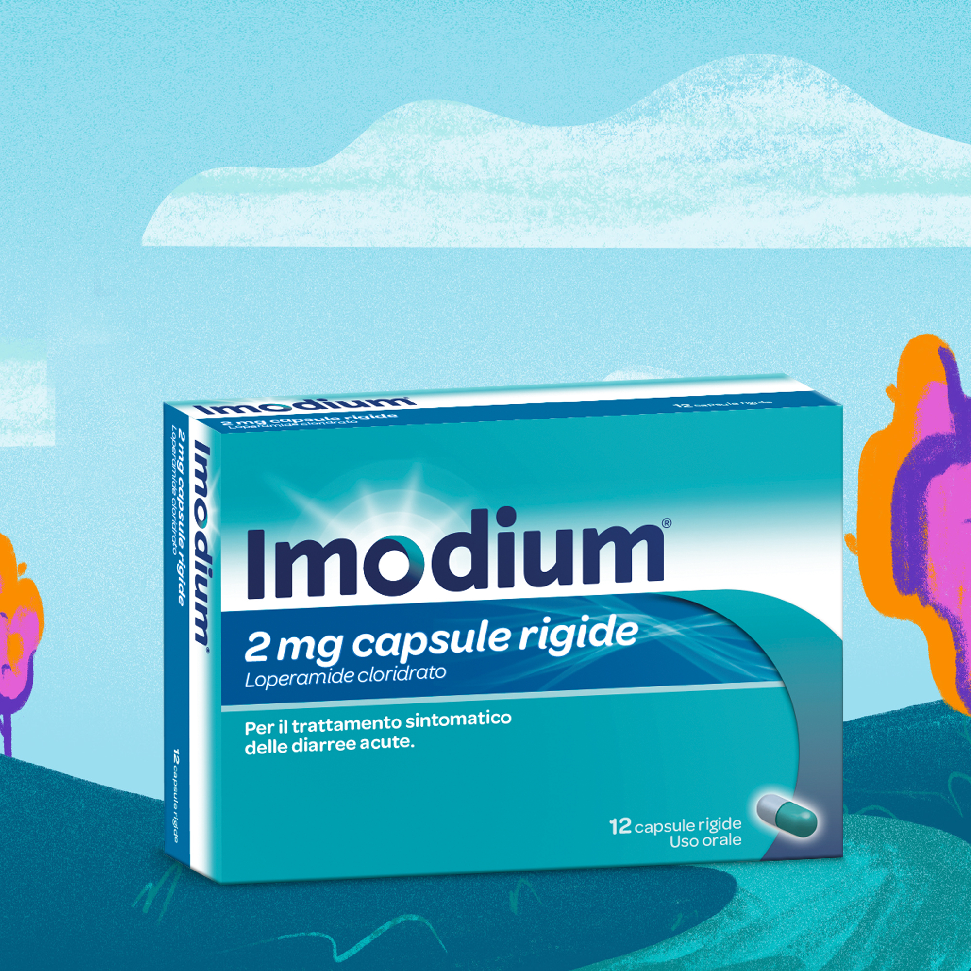 Imodium Diarrea occasionale acuta 12 Compresse