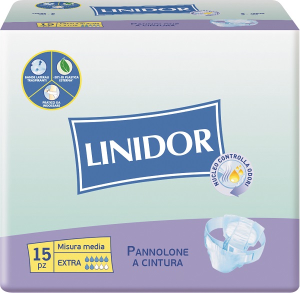 Linidor Perfect Care Pannolone A Cintura Taglia Extra M 15 Pezzi