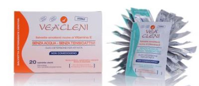 Vea Cleni - Salviette detergenti sterili - 20 pezzi