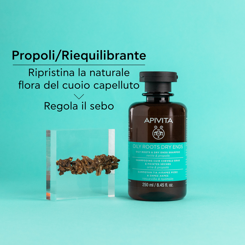 APIVITA Oily Roots Dry Ends Shampoo Cute Grassa e Punte Secche 250 ml