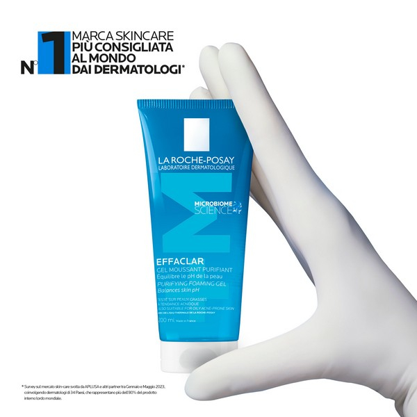 La Roche Posay Effaclar Gel Mousse Purificante Pelle Grassa e Sensibile 200 mL