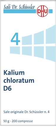 Sale Dr. Schüssler n.4 Kalium Chloratum D6 Medicinale Omeopatico 200 Compresse