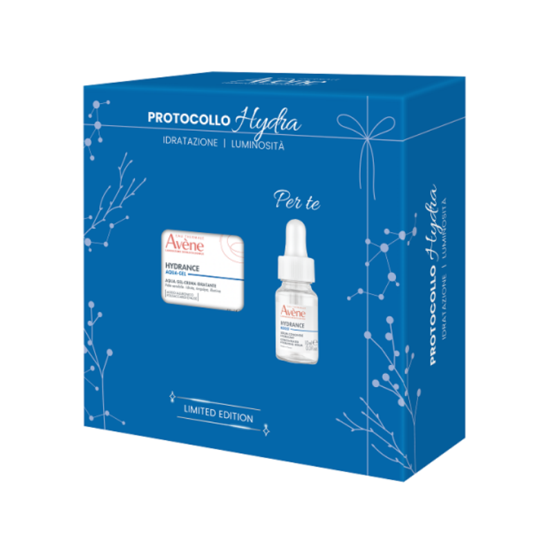 Avène Cofanetto Regalo Protocollo Hydra Hydrance - Aqua-Gel Idratante 50 ml + Siero Idratante 30 ml