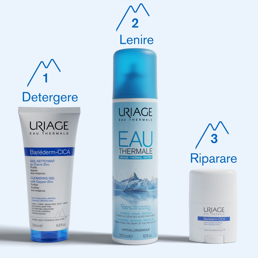 Uriage Bariéderm Stick Isolante Riparatore Pelle Secca e Screpolata 22 g