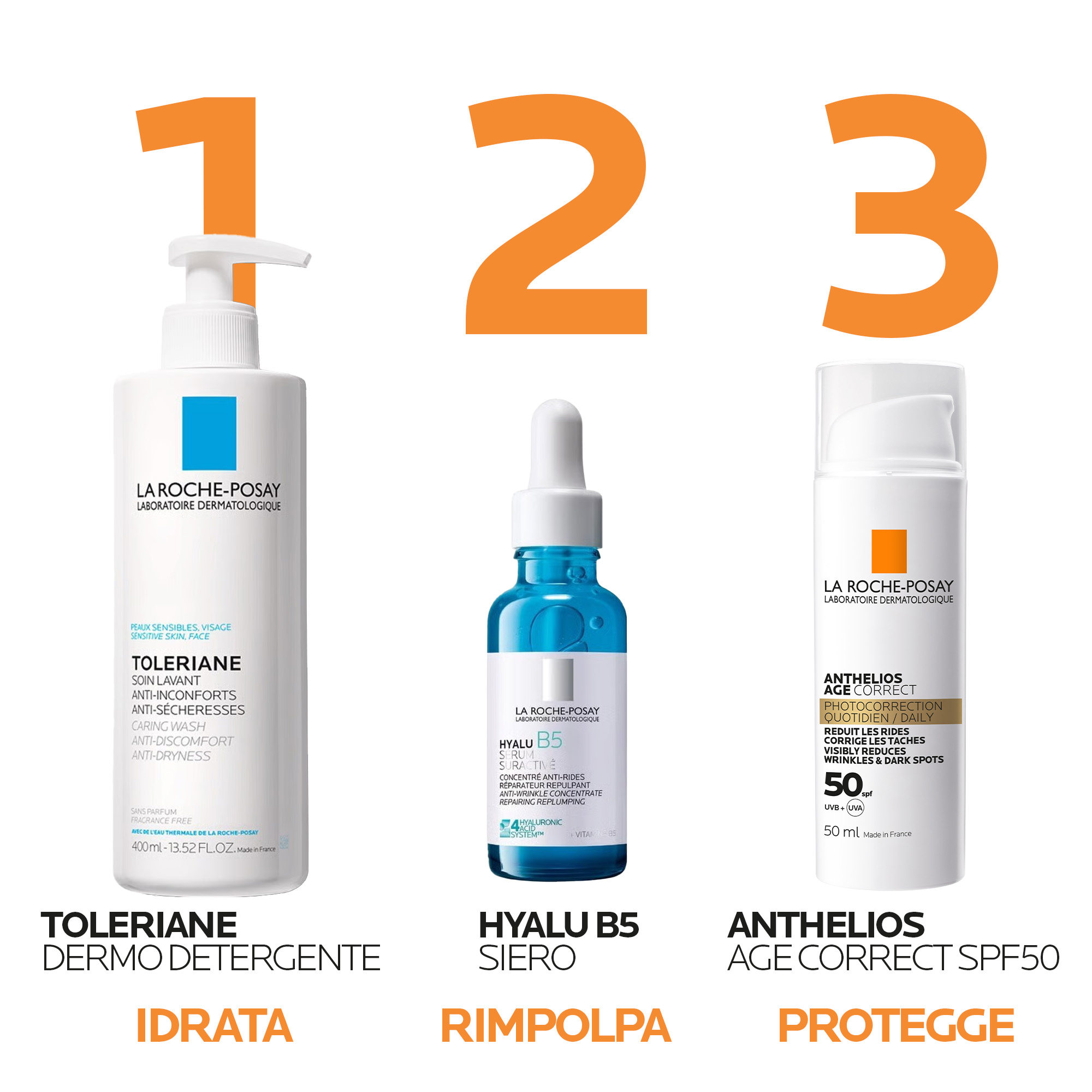 La Roche Posay ANTHELIOS AGE CORRECT Crema solare Trattamento foto-correttivo 50 SPF 50 ml 