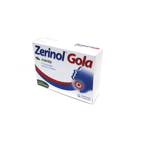 Zerinol Gola Menta 20mg Ambroxolo Cloridrato 18 Pastiglie