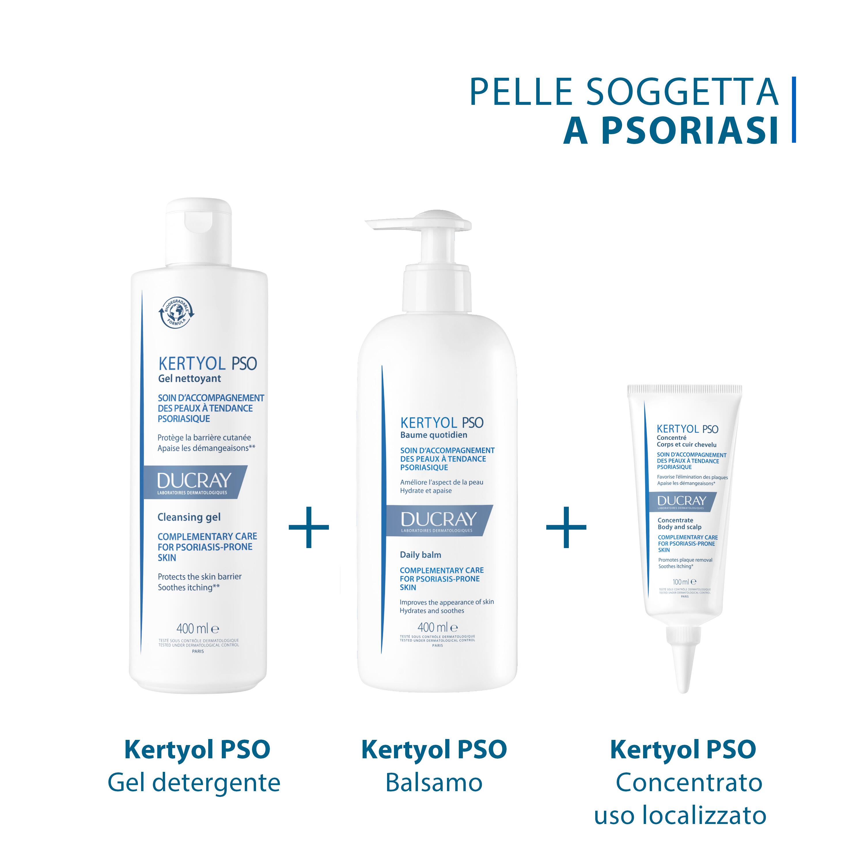 Ducray Kertyol PSO - Balsamo Idratante Quotidianto Per Pelle Psoriasica 400 ml