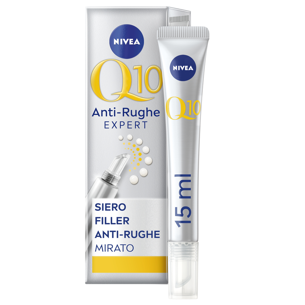 Nivea Q10 Anti-Rughe Expert Siero Filler Anti-rughe Mirato 15 ml, Siero viso antirughe riempitivo
