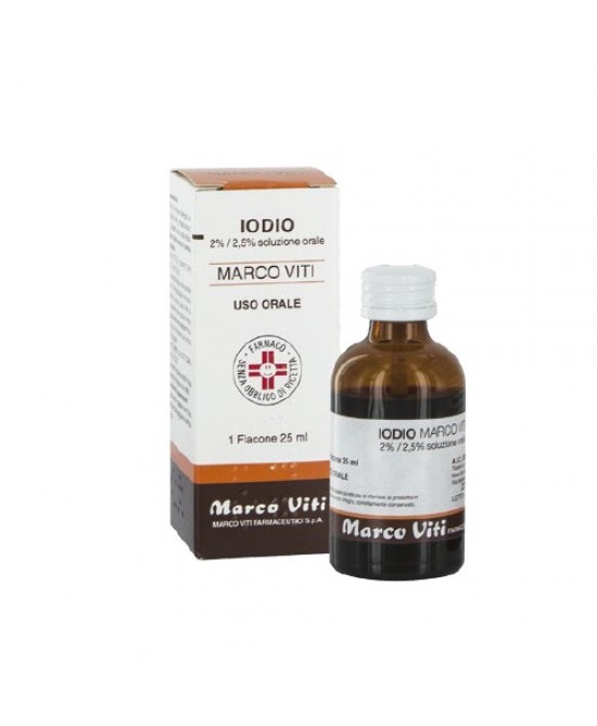 Iodio Marco Viti 2% / 2.5% Soluzione Orale 25 Ml