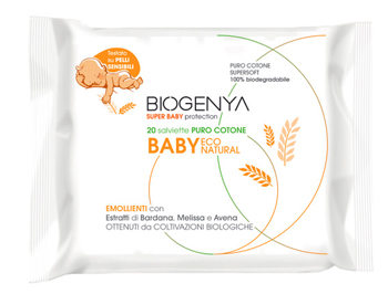 Biogenya Baby Salviettine Igienizzanti In Cotone 20 Pezzi