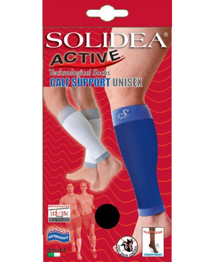 Solidea Calf Support Unisex Gambale Compressivo Colore Bianco Taglia L