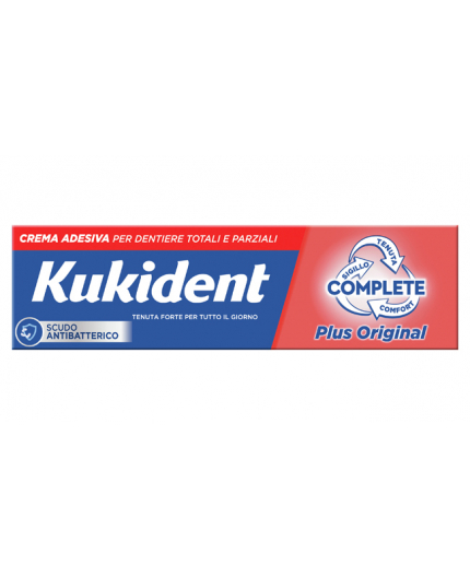 Kukident Plus Complete Original - Crema adesiva per protesi dentali - 40 g